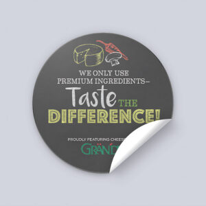 CB Taste Sticker - Circle (500/roll)