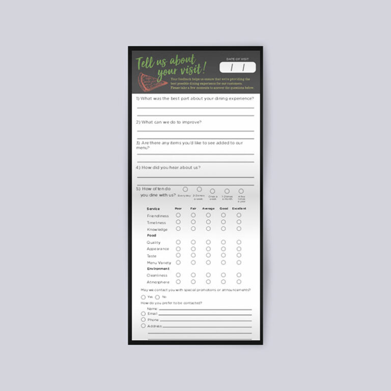 comment cards