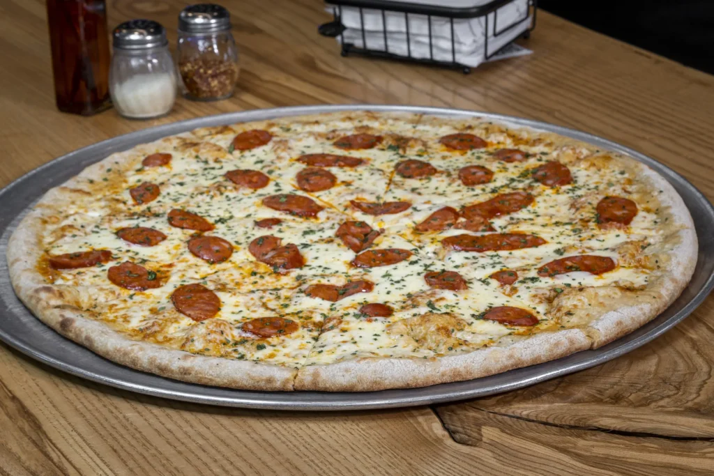 chipotle bacon and chorizo pizza