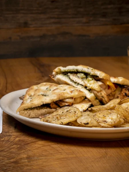 chicken and pesto sandwich