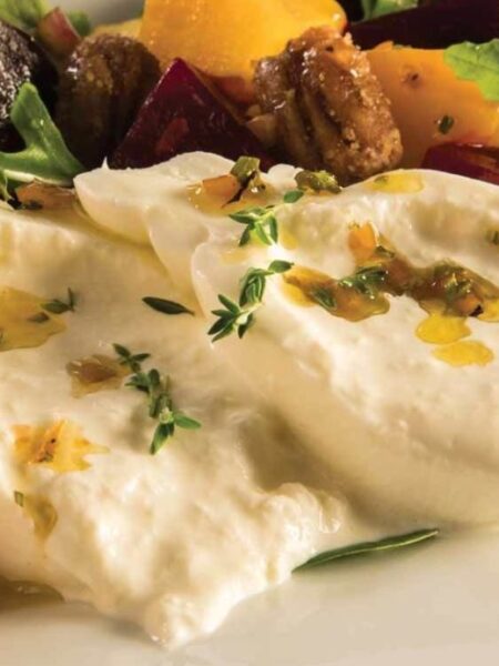 burrata roasted beet salad