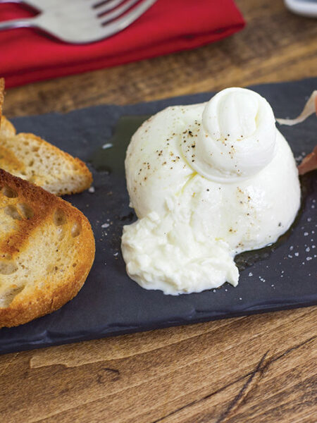 burrata prosciutto