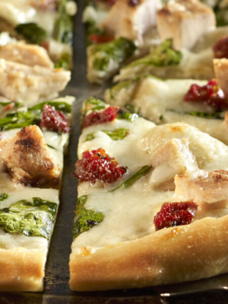 chicken spinach pizza