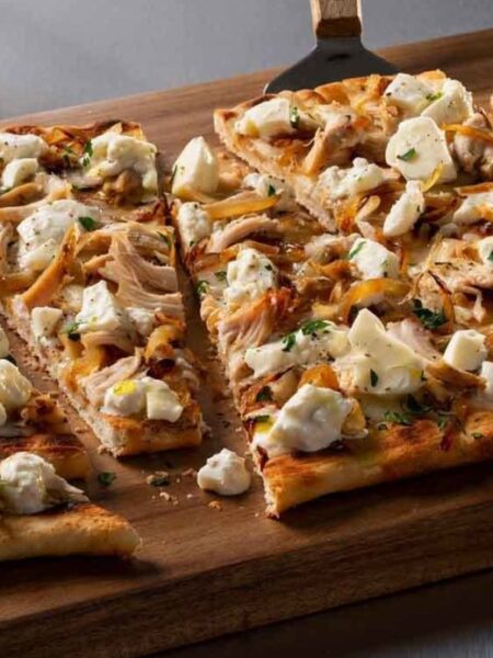 chicken burrata flatbread
