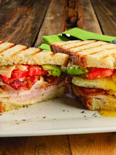 turkey bacon egg panini