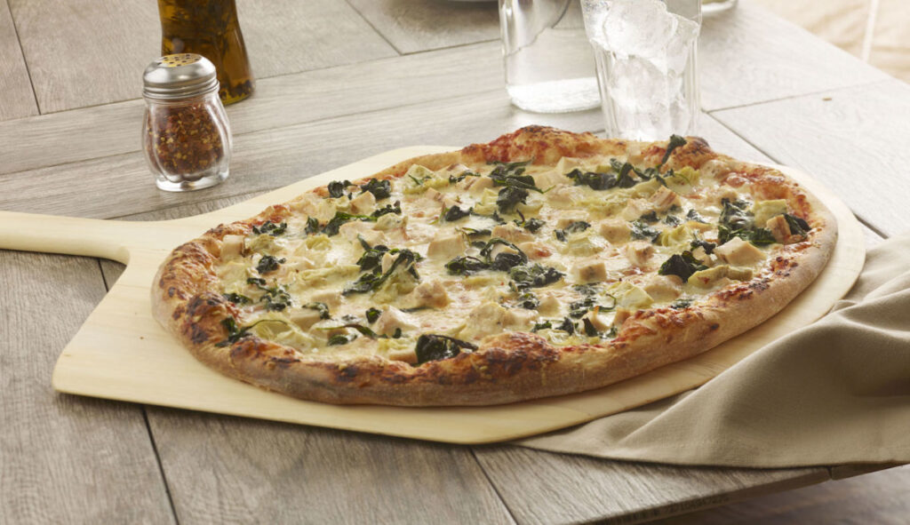 chicken artichoke pizza