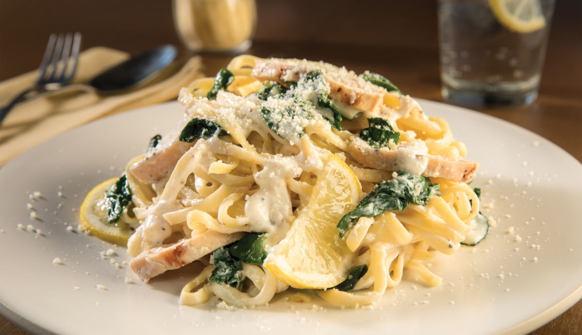 lemon ricotta chicken pasta, linguine