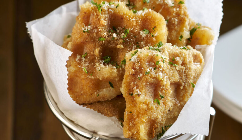 waffle iron cheese
