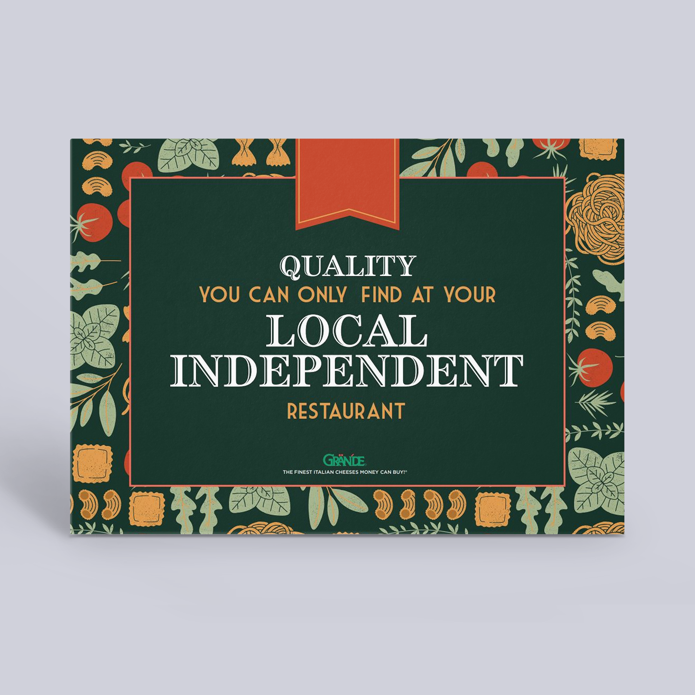 Quality Local Independent Restaurant Window Cling