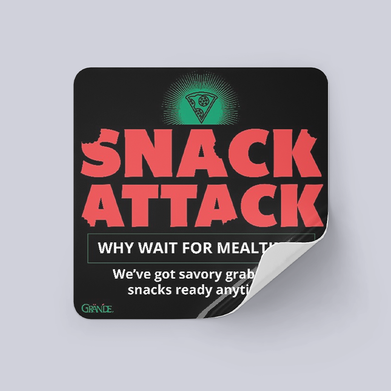 Snacking Snack Attack Sticker 500/Roll